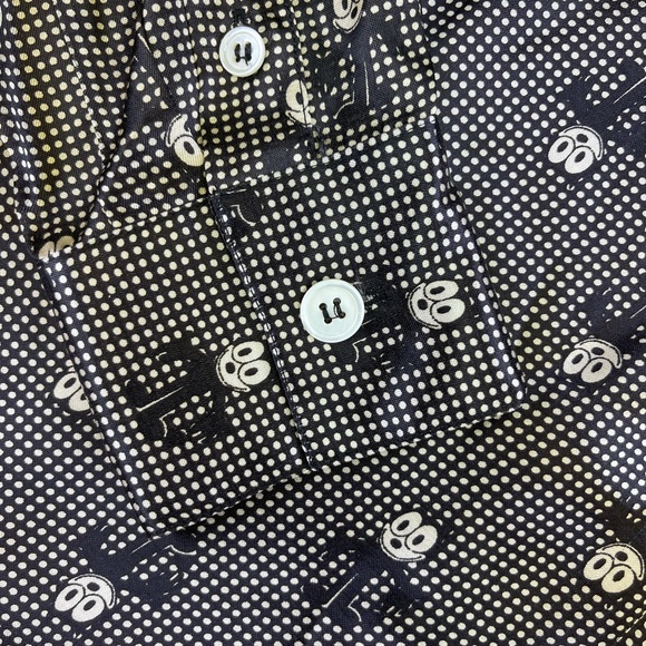 NWT Iceberg Felix Cat Button-Up Silk Blouse Top 42 - Picture 5 of 12